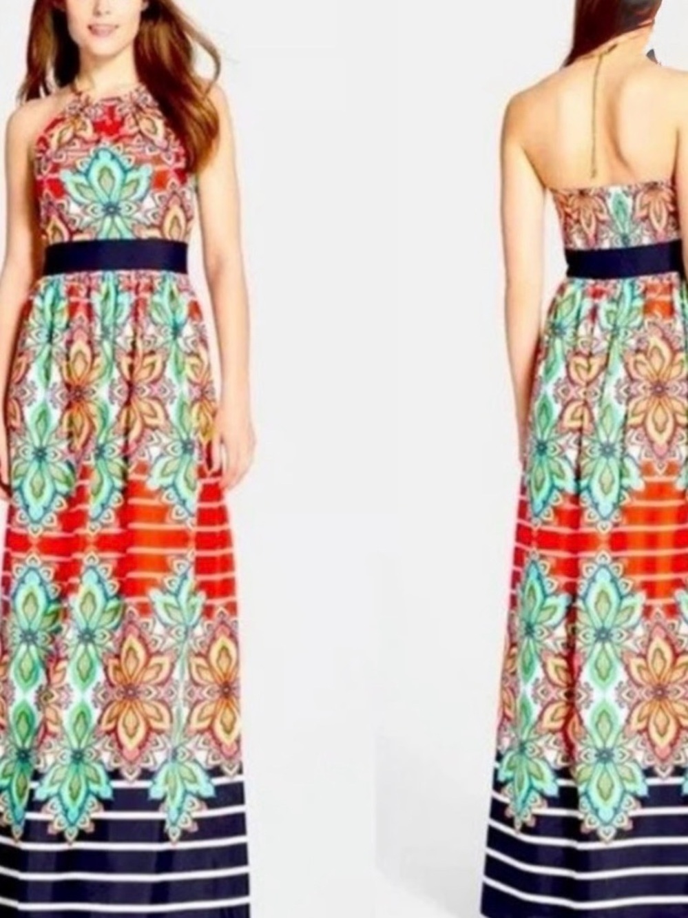 Eliza J maxi floral dress EUC size 2 - Picture 2 of 13
